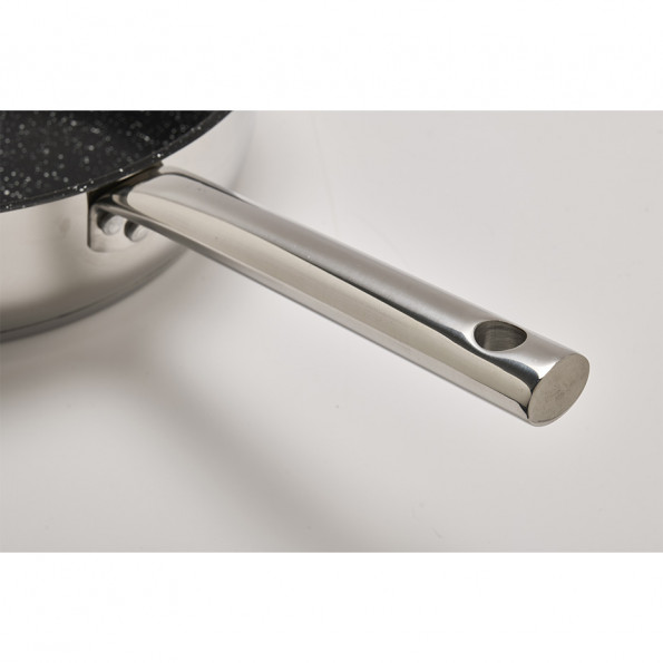 Sauteuse inox avec couvercle10001