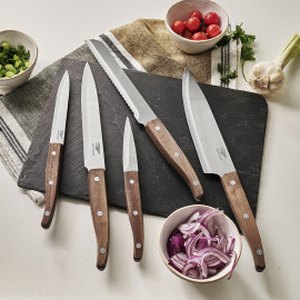 Range Couteaux et Ustensiles de Cuisine – Bois d'Hévéa - Bloc de couteaux