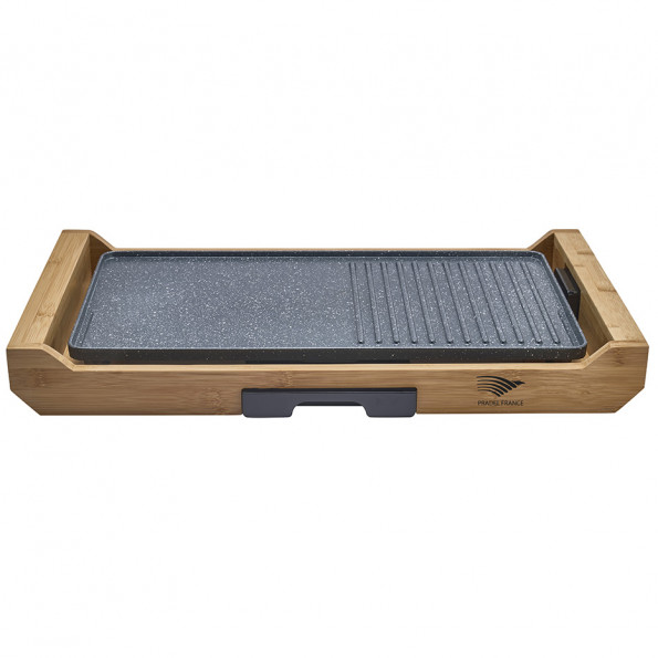 Plancha grill électrique support bambou9965