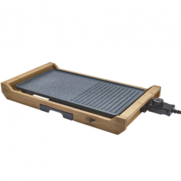 Plancha grill électrique support bambou9966