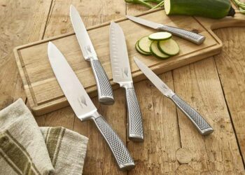 Bloc 11 couteaux et ciseaux de cuisine pradel