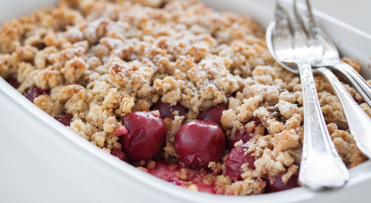 Crumble aux fruits rouges